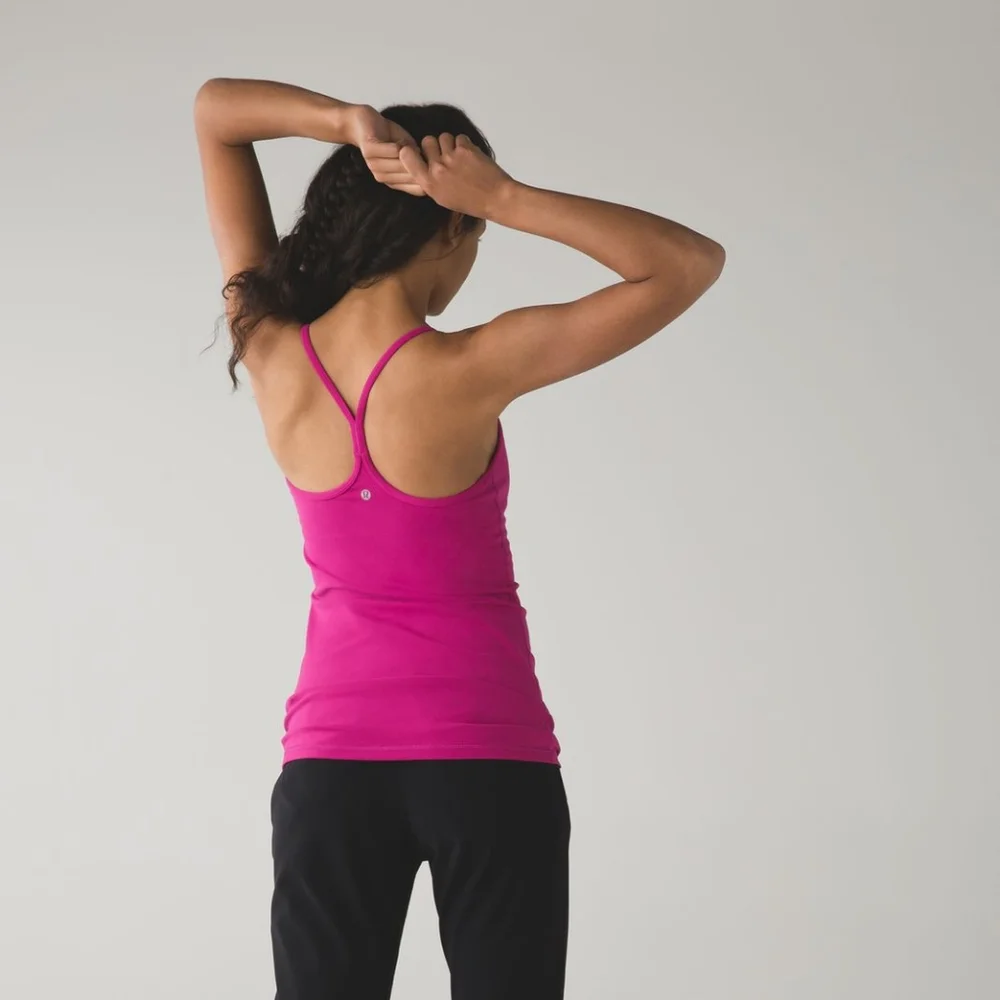 Lululemon Power Y Tank *Luon Raspberry - Picture 2 of 8